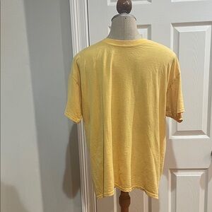 Hanes X-Temp Yellow Men's short sleeve T-Shirt tag less size L